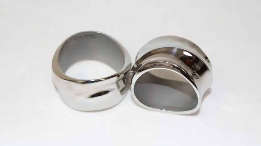 Robert Welch Windrush Stainless Steel Napkin Rings Set Of 2