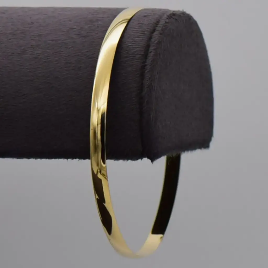 9ct Yellow Gold Bangle Plain