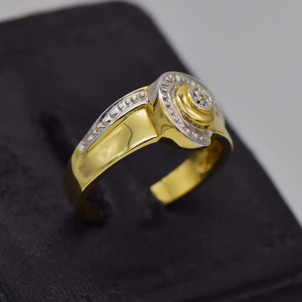 9ct Yellow Gold Dress Ring - View 2