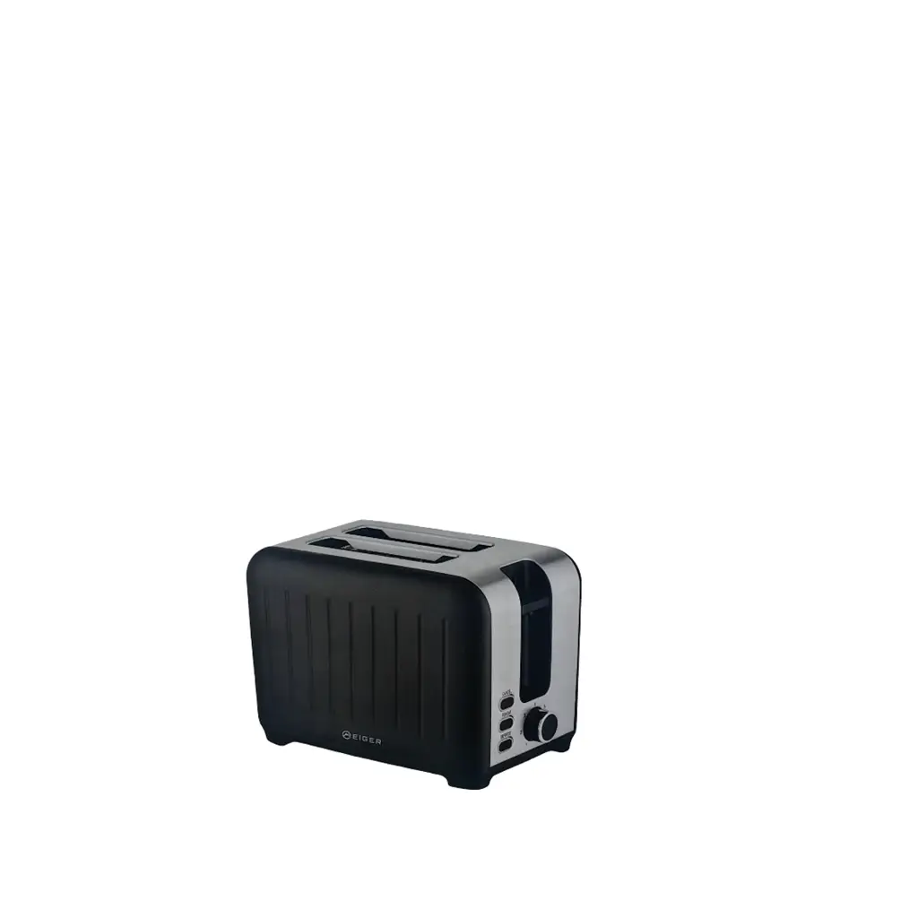 Eiger Alinea Nero Series 2-Slice Stainless Steel Toaster