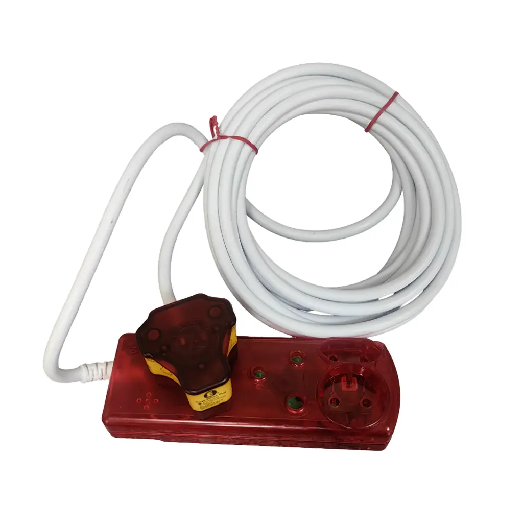 Ellies Fbwpx4/5 Surge Secure Protected 4-Way Extension Cord 5M