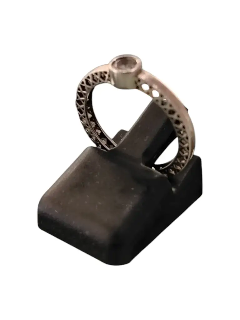 925 Sterling Silver Ring With Pattern - View 3