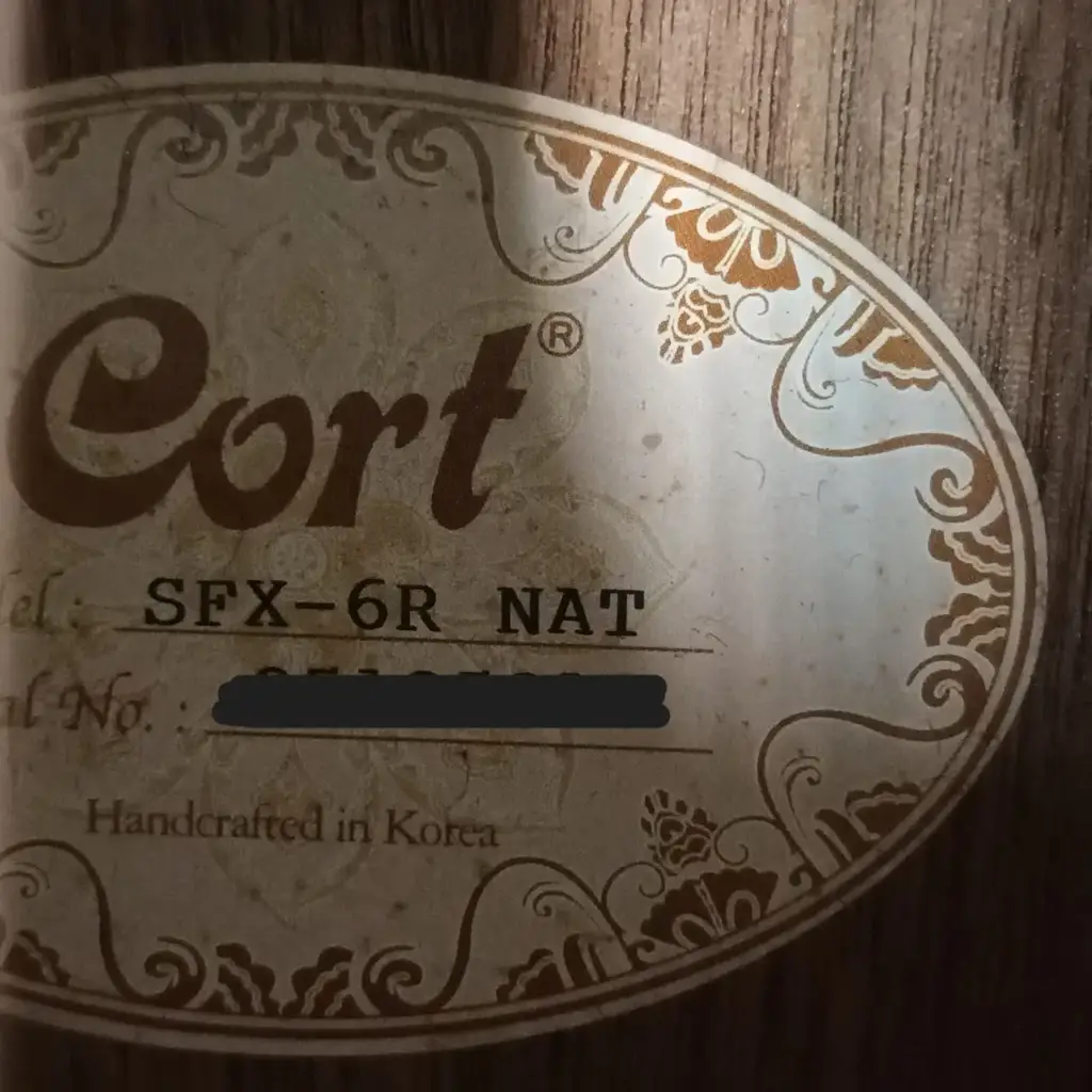 Cort Sfx-6R Acoustic Electric Guitar Natural (Pre-Owned) - View 3