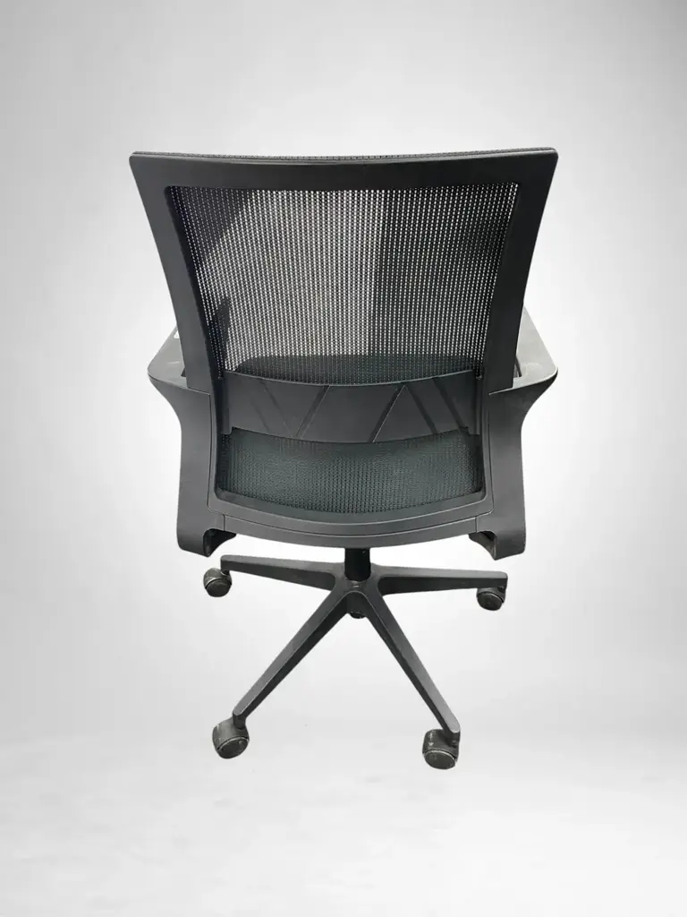 Back Office Chair Featuring Breathable Mesh Back And Swivel Wheels. - View 2