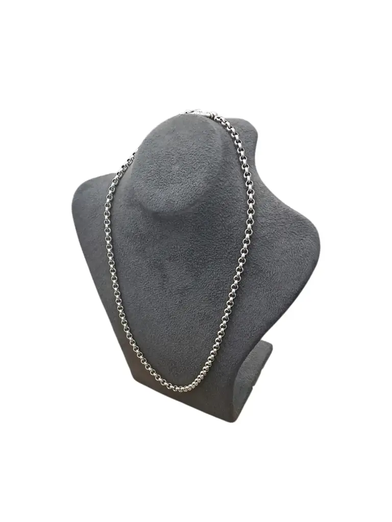Silver Rolo Chain (925) 13G - View 2