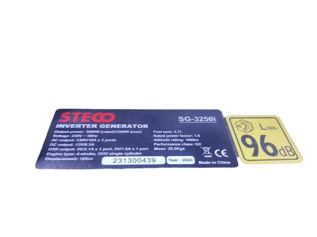 Steco Sg-3250I Silent Inverter Generator /300W - View 2