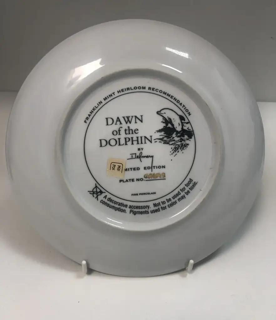 Dawn Of The Dolphin - Limited Edition Display Plate - View 2