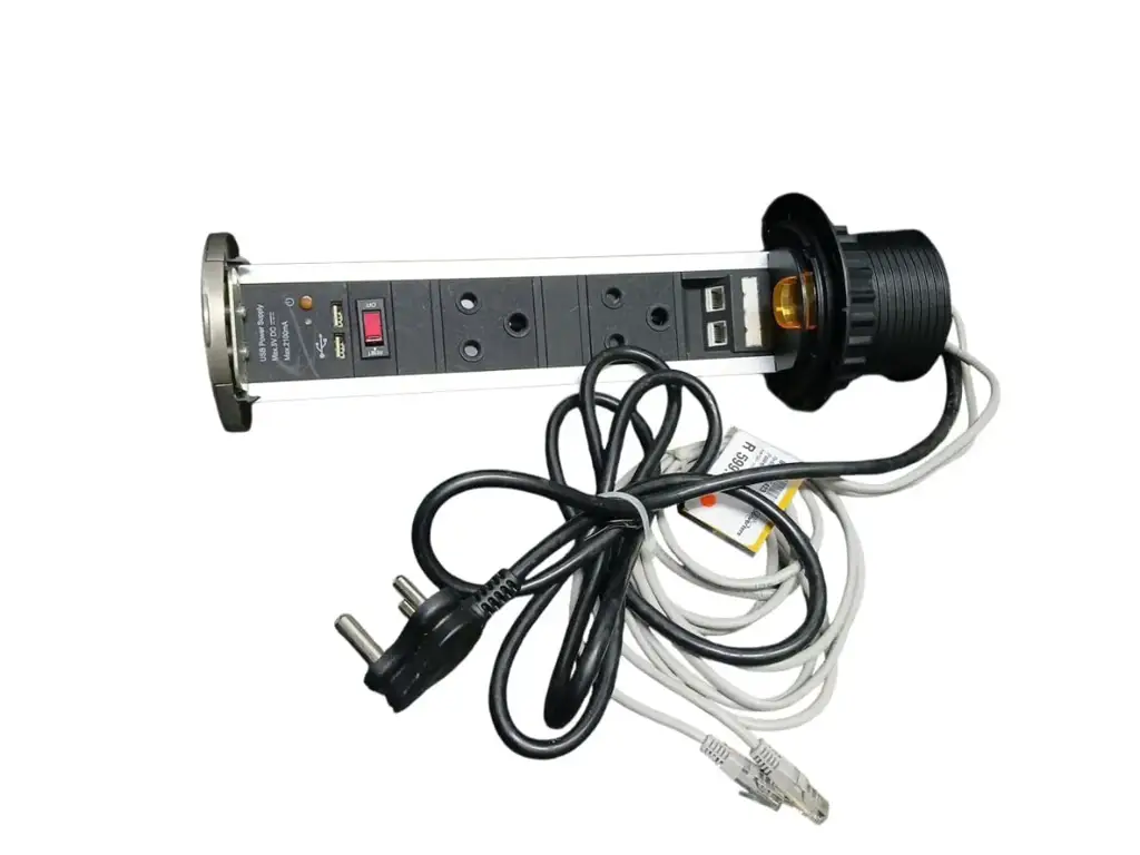 Retractable Pop-Up Power Socket Unit