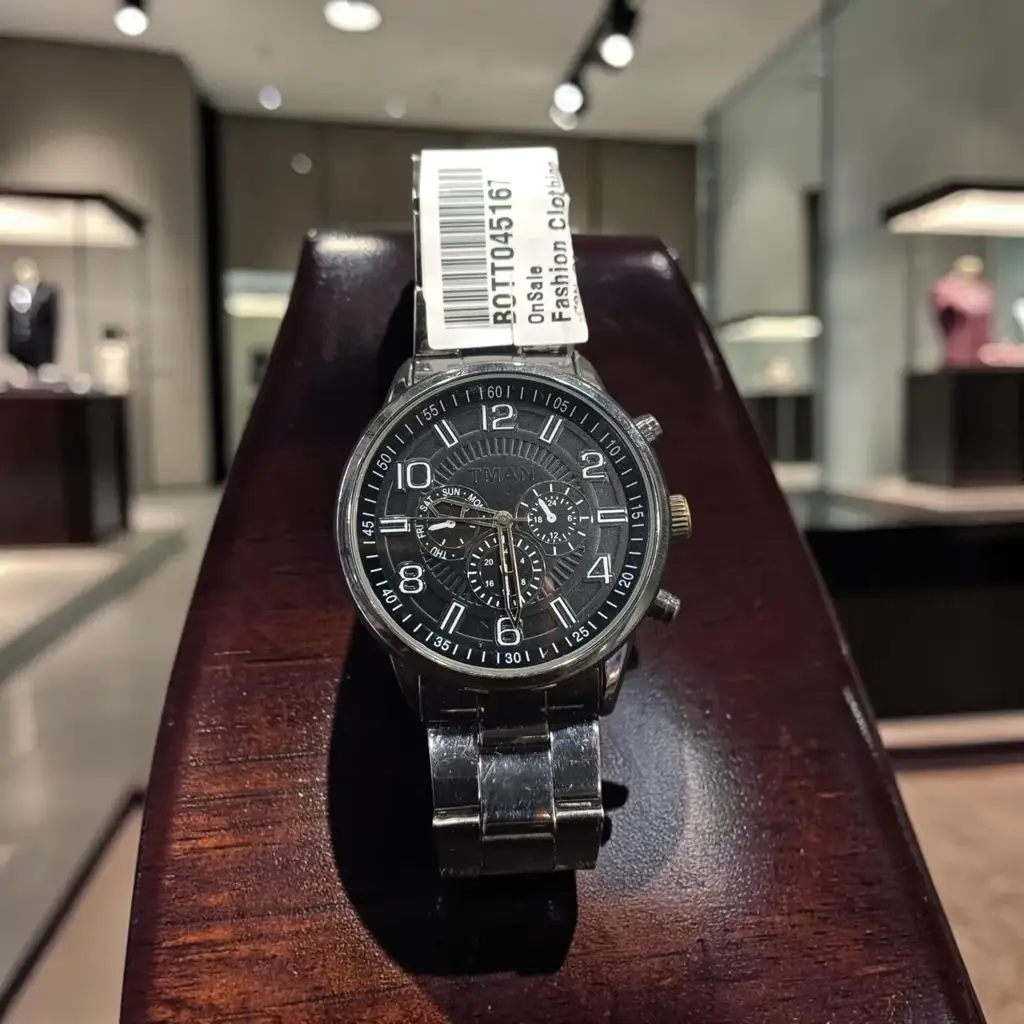 Tman Black And Gun Metal Watch