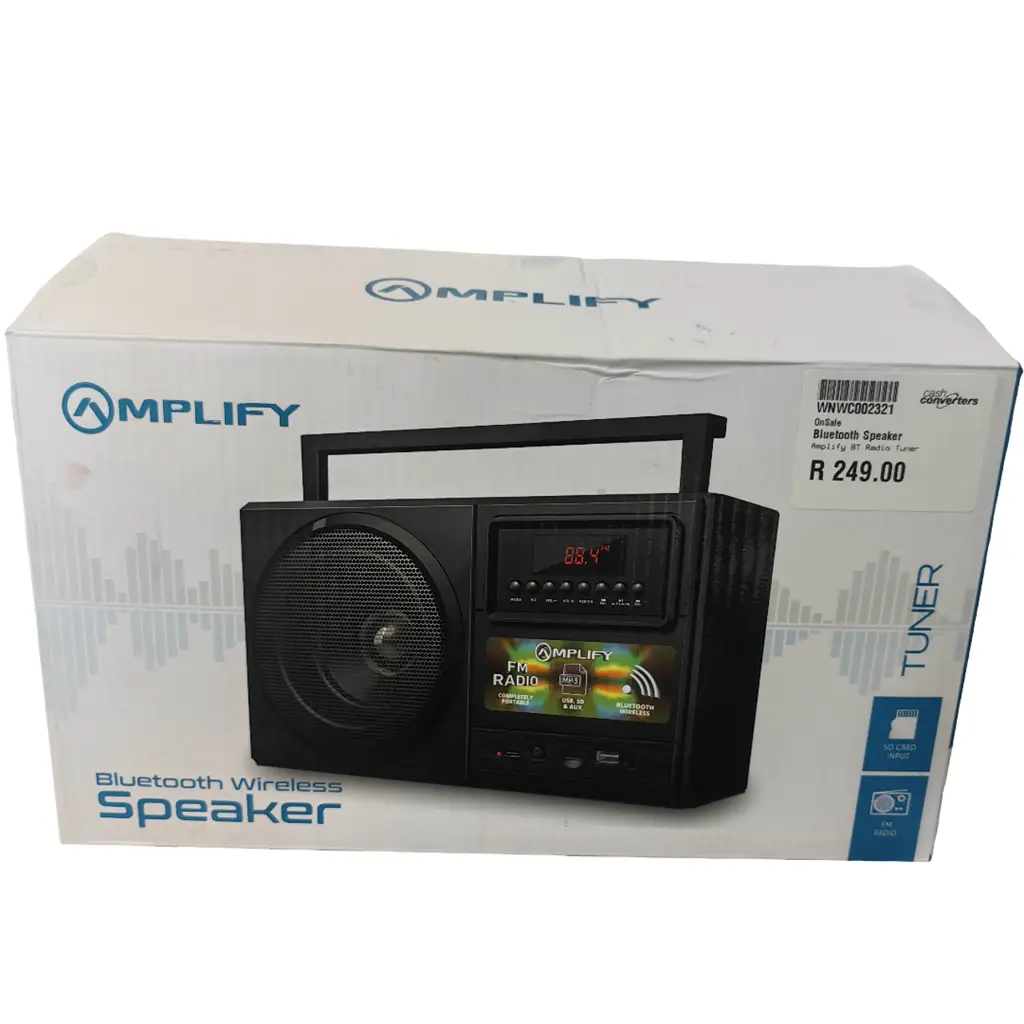 Amplify Tuner Series Bluetooth Radio Speaker-Black - View 2
