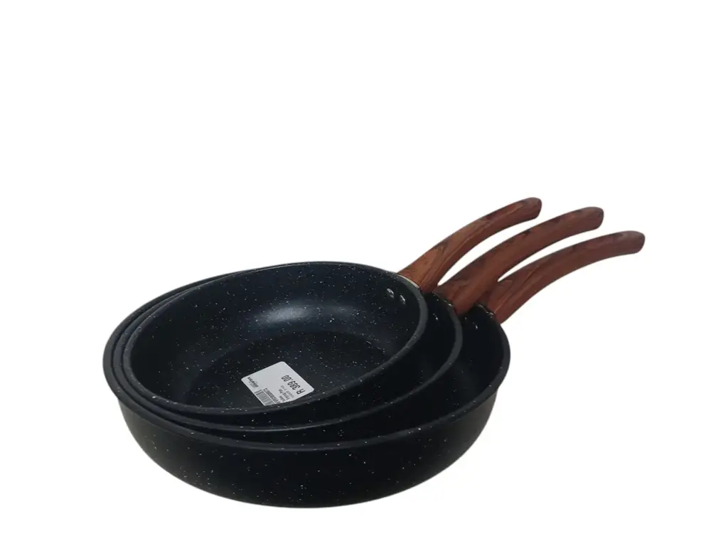 Condere 3-Piece Frying Pan Set Black - View 4