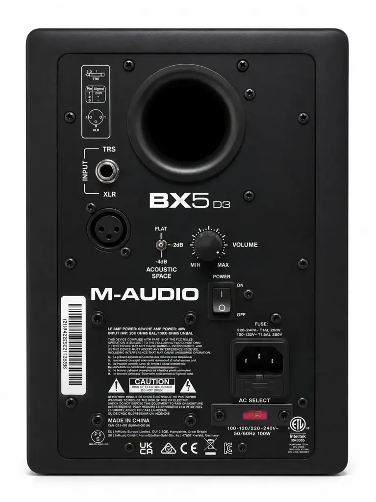 M-Audio Bx5 D3 5-Inch Active Studio Monitor – Used - View 2