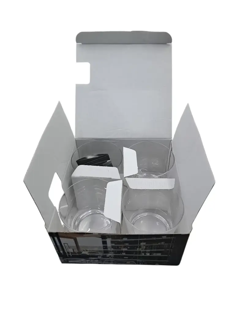 Nude Glassware - Rocks-V Tumblers ( Pack Of 4) - View 2