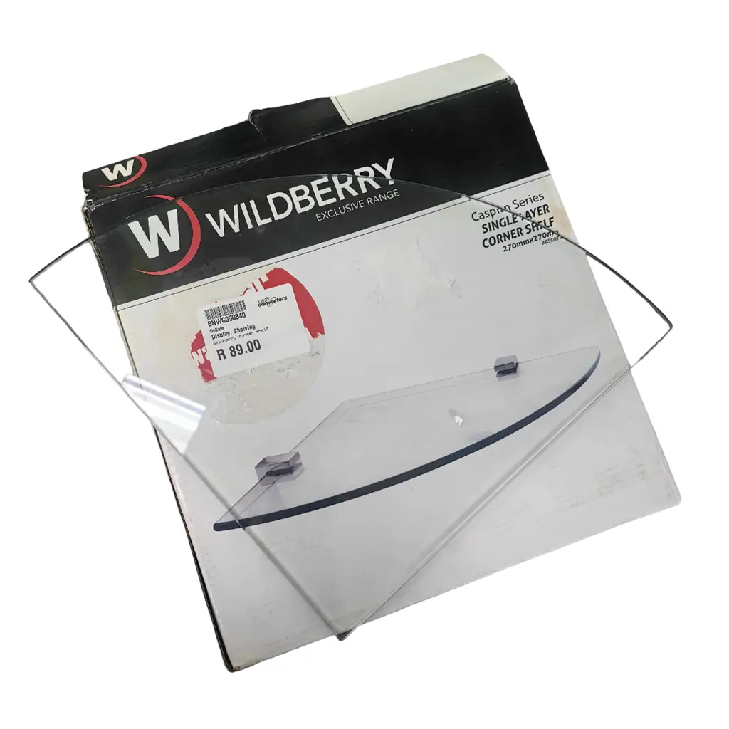 Wildberry Corner Acrylic Shelve