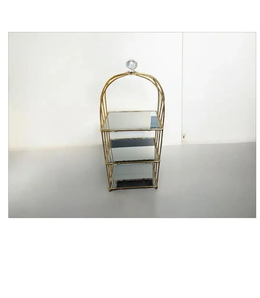 Tall Gold Cake/ Food Stand