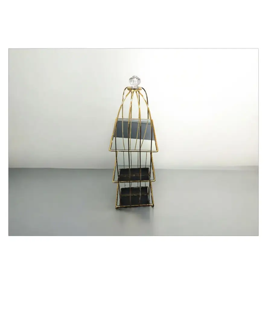 Tall Gold Cake/ Food Stand - View 2