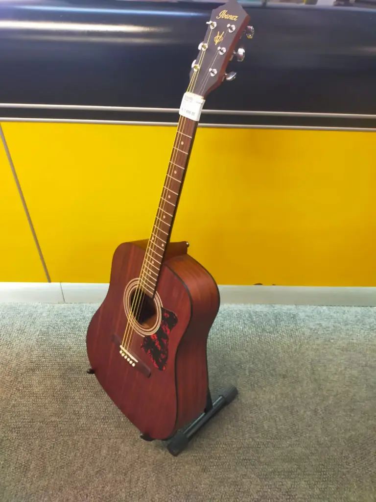 Ibanez V54njp-Opn Dreadnought Body Acoustic Guitar - View 3